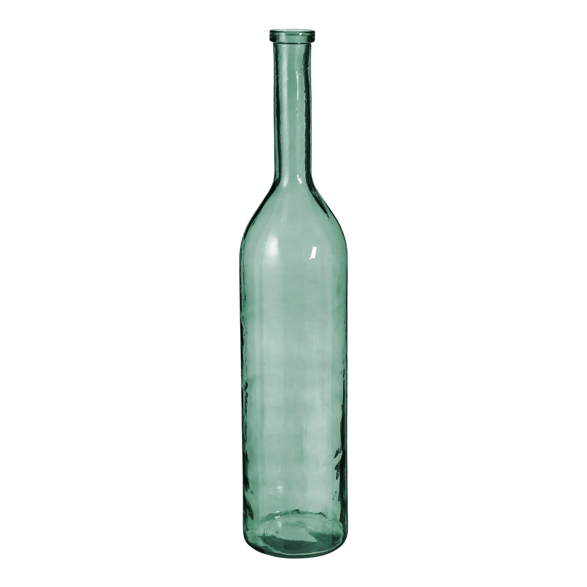 Rioja Fles Vaas - H100 x Ø21 cm - Gerecycled Glas - Groen