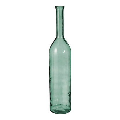 Rioja Fles Vaas - H100 x Ø21 cm - Gerecycled Glas - Groen