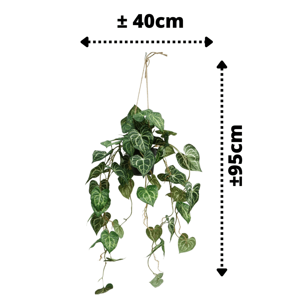 Viola Kunst Hangplant 95cm