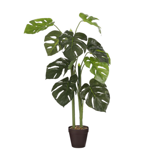 Monstera Kunstplant in Bloempot - H100 x Ø50 cm - Groen 