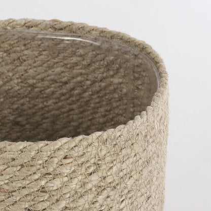 Atlantic Plantenmand - H20 x Ø20 cm - Jute - Crème