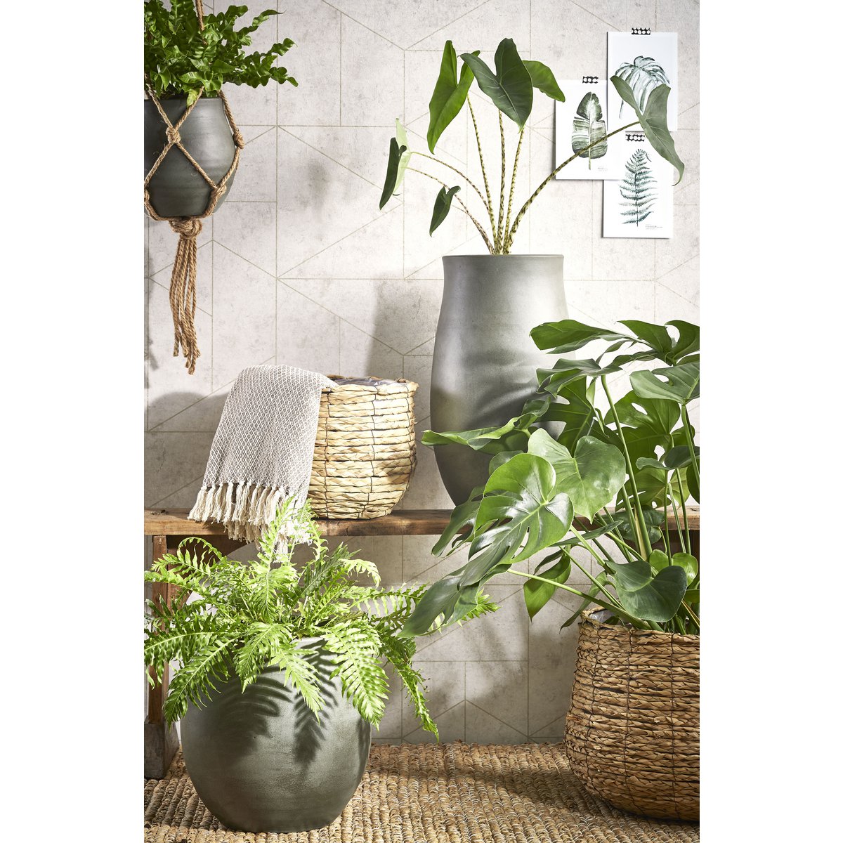 Avalon Plantenmand - H31 x Ø30 cm - Lichtbruin