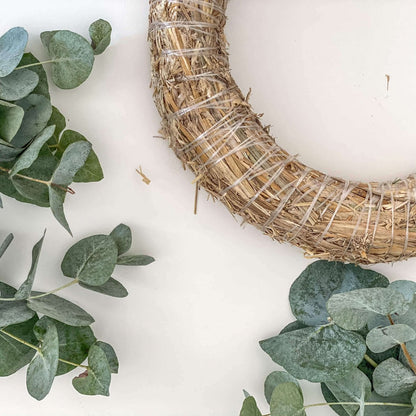 Advent wreath dried flowers “Eucalyptus green”