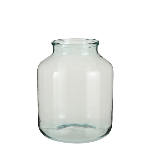 Vienne Vaas - H42 x Ø29 cm - Gerecycled Glas - Transparant