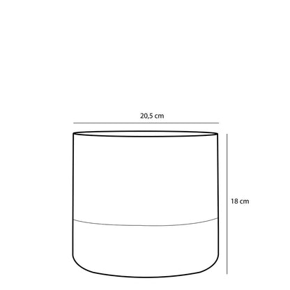 Lago Bloempot - H18 x Ø21 cm - Wit