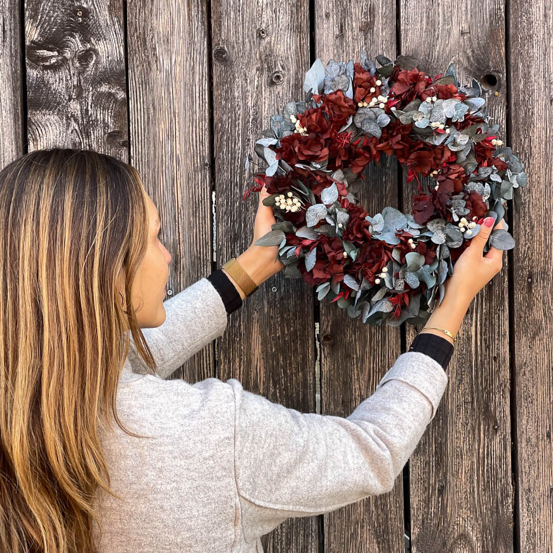 Adventskrans - Droogbloemen - Klassiek