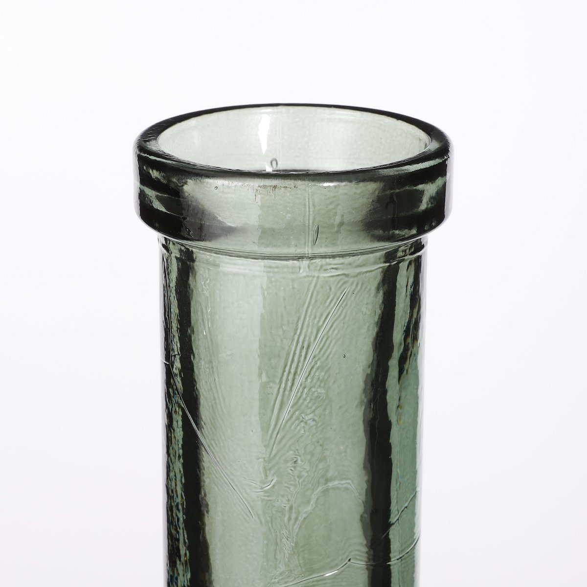 Rioja Fles Vaas - H75 x Ø18 cm - Gerecycled Glas - Groen