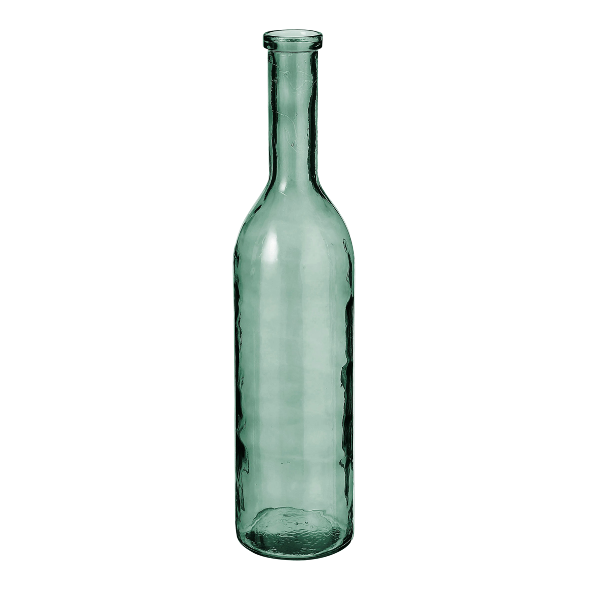 Rioja Fles Vaas - H75 x Ø18 cm - Gerecycled Glas - Groen