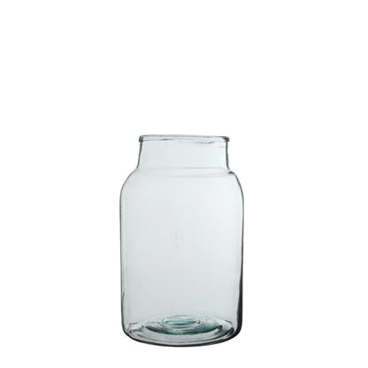 Vienne Vaas - H35 x Ø21 cm - Gerecycled Glas - Transparant