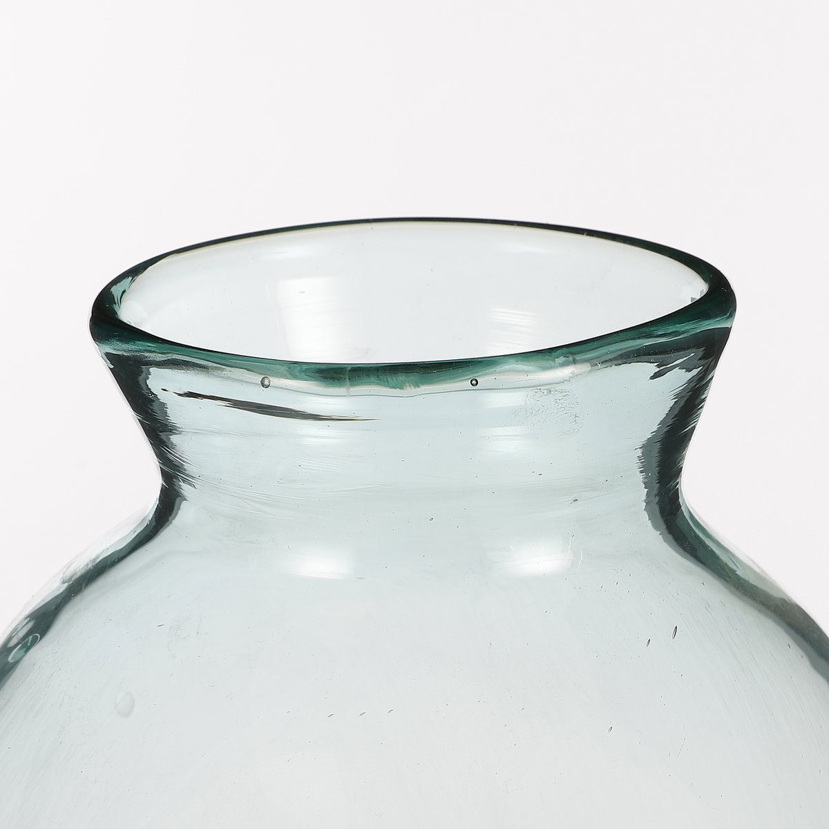 Florine Fles Vaas - H44 x Ø22 cm - Gerecycled Glas - Transparant