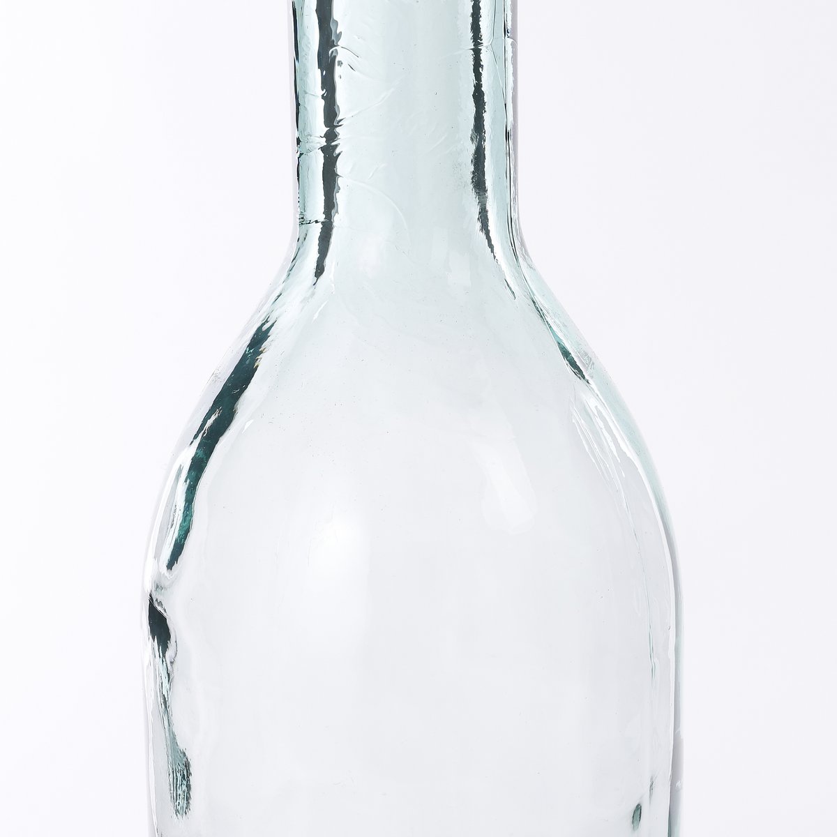 Rioja Fles Vaas - H50 x Ø15 cm - Gerecycled Glas - Transparant