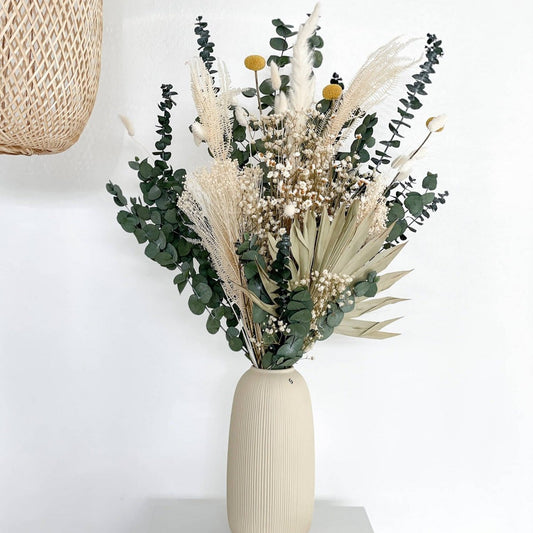 Nature: Ode to nature - dried flower bouquet in harmony I green and white