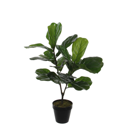 Ficus Lyrata Kunstplant - H75 x Ø60 cm - Groen