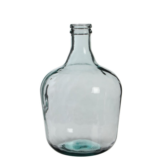 Diego Fles Vaas - H42 x Ø27 cm - Gerecycled Glas - Transparant