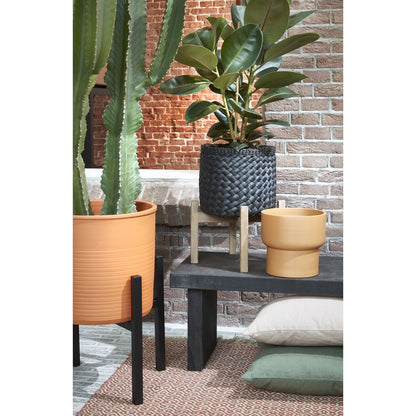 Ascot Plantenstandaard XL - L46 x B46 x H40 cm - Metaal - Zwart