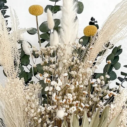 Nature: Ode to nature - dried flower bouquet in harmony I green and white