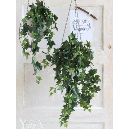 Hedera Kunst Hangplant - H129 cm - Groen