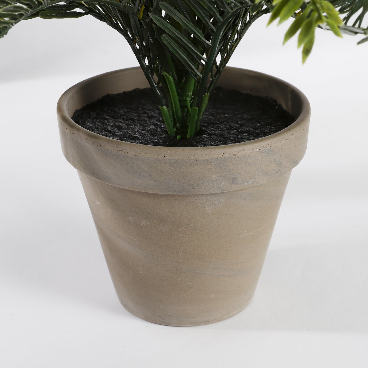 Cycas Palm Kunstplant in Bloempot Stan - H37 x Ø44 cm - Groen