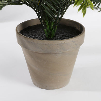 Cycas Palm Kunstplant in Bloempot Stan - H37 x Ø44 cm - Groen